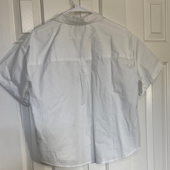 Forever 21 White Button Down Shirt - Picture 3 of 3